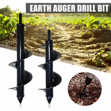 250/300mm Earth Auger Drill Bit Digger Spiral Bit Replace Attachment Garden Planting