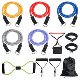 Men/Women Fitness Resistance Bands Kits Home Yoga Pilates Abs Tube Belt Workout Band