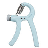 10-40kg Adjustable Hand Grip Power Exerciser Forearm Wrist Strengthener Gripper Grey/ Light Blue