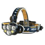 XANES 2606-6 2300LM 2*T6+2*XPE+2*COB Bike Bicycle Headlamp 8 Modes 2*18650 Battery USB Interface