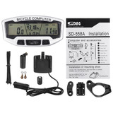 Sunding Wireless Waterproof LCD Bicycle Bike Cycling Computer Odometer Speedometer Backlight