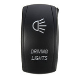 Car Boat Marine Waterproof Dual Red 5 Pins LED Light RV Laser Rocker On-Off Driving Switch