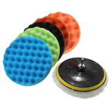 Drillpro 7pcs 3/5/6/7 Inch Car Polishing Pad Set Sponge Wheel Polisher Auto Accessories