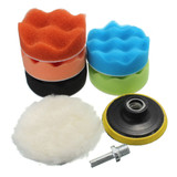 Drillpro 7pcs 3/5/6/7 Inch Car Polishing Pad Set Sponge Wheel Polisher Auto Accessories