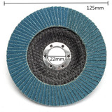 40/60/80/120 Grit Flap Disc 5 Inch Grinding Wheel 125mm Angle Grinder Sanding Tool