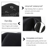 Touch Screen Gloves Fleece Lined Motorcycle Waterproof Guantes Moto Grey