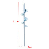 Round Shank 4x22cm Garden Auger Small Earth Planter Drill Bit Post Hole Digger Earth Planting Auger Drill Bit for Electric Drill