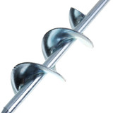 Round Shank 4x22cm Garden Auger Small Earth Planter Drill Bit Post Hole Digger Earth Planting Auger Drill Bit for Electric Drill