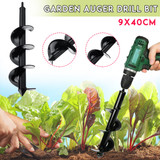 Garden Auger Spiral Drill Bit Attachment Bulb Plant Post Bedding Planting Auger Tool