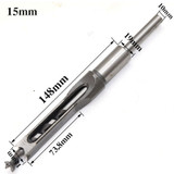 Drillpro 6mm-16mm Woodworking Square Hole Twist Drill Bit Square Auger Drill Mortising Chisel