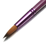12pcs Flat Tip Round Tip Painting Brushes Artist Nylon Hair Watercolor Oil Drawing Pen