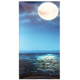 Modern Canvas Print Painting Picture Home Decor Blue Sea Boat Wall Art Framed Paper
