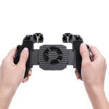H5 Gamepad Joystick Game Controller USB Built-in Cooling Fan for PUBG Rules of Survival Mobile Game Fire Trigger for Phone