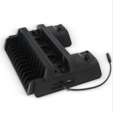 Dobe TP4-882 Vertical Cooling Fan Stand with Dual Controller Charger For PS4/ Slim/PS4 Pro Game Console