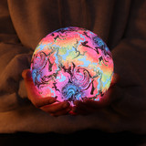 3D Printing Moon Lamp Christmas Decorations Space LED Night Light Remote Control USB Rechargeable Gift