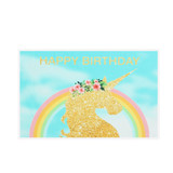 5x3ft 7x5ft Golden Unicorn Rainbow Photography Backdrop Studio Prop Background