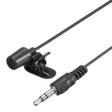 3.5mm External Microphone Mic Clip Lapel Tie With Mini USB Cable Adapter for GoPro Hero 3 3 Plus 4
