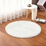 KCASA KC-MP1 60cm Non-Slip Bedroom Floor Mat Fluffy Soft Plush Rug Pure Colour Dining Room Carpet