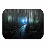 Honana BX-30 40x60cm 3D Painting Forest Pattern Coral Fleece Mat Absorbent Bathroom Anti Slip