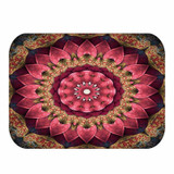Honana BX-29 40x60cm 3D Painting Spiral Pattern Coral Fleece Mat Absorbent Bathroom Anti Slip Carpet