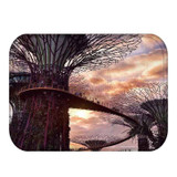 Honana BX-31 40x60cm 3D Painting City Pattern Coral Fleece Mat Absorbent Bathroom Anti Slip Carpet