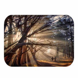 Honana BX-31 40x60cm 3D Painting City Pattern Coral Fleece Mat Absorbent Bathroom Anti Slip Carpet