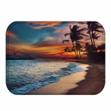 Honana BX-31 40x60cm 3D Painting City Pattern Coral Fleece Mat Absorbent Bathroom Anti Slip Carpet