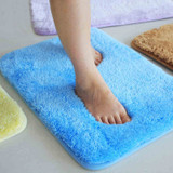 80x50cm Absrobent Shaggy Carpet Home Anti Slip Rug Bedroom Soft Mat