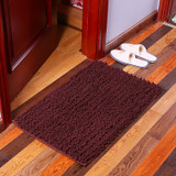 KCASA KC-332 40x60cm Chenille Mixed Hair Soft Mat Machine Washable Bathroom Anti Slip Absorbent Carpet Doormat