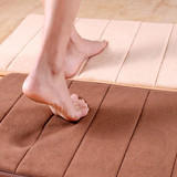 40x60cm Multi-color Thickened Coral Velvet Memory Foam Slow Rising Rug Bathroom Mat Soft Non-slip Plush Floor Carpet