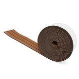 1250x17x0.5cm Long Brown EVA Foam Boat Flooring Faux Teak Decking Sheet Pad Rug