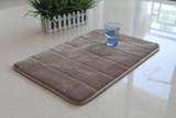 Honana WX-326 50x80cm Stripe Pattern Memory Foam Mat Absorbent Bathroom Anti Slip Carpet