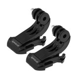 PULUZ 2pcs Black Vertical Surface J-Hook Buckle Mount for Gopro SJCAM Xiaomi Yi Action Camera