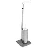 CP Chrome Bathroom Toilet Brush Holder and Toilet Paper Holder Set, Brass