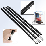 2pcs 2m/6.6ft 3 Sections Adjustable Crossbar Photography Background Support Stand