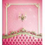 3x5ft Pink Bedside Photography Backdrop Studio Prop Background