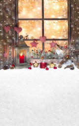 5x7ft Christmas Window Vinyl Background Backdrop Photography Photo Studio Props