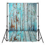 5x7FT Vinyl Blue Wood Wall Floor Photography Backdrop Background Studio Prop 5x7FT Vinyl Blue Wood Wall Floor Photography Backdrop Background Studio Prop
