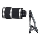 Silver Phone Universal Telescope 8x Optical Zoom Lens HD with Clip