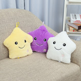 LED Light Star Stuffed Plush Cushion Sofa Pillow Glow Kid Toy Gift Home Decor UK