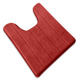 Coral Fleece Carpet Bathroom U-shaped Cotton Toilet Bathroom Carpet Mat Memory Foam Bath Mats Rug Anti-slip Floor Carpets Pad for Hotel Restroom Toilet Home Decor