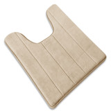 Coral Fleece Carpet Bathroom U-shaped Cotton Toilet Bathroom Carpet Mat Memory Foam Bath Mats Rug Anti-slip Floor Carpets Pad for Hotel Restroom Toilet Home Decor