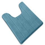 Coral Fleece Carpet Bathroom U-shaped Cotton Toilet Bathroom Carpet Mat Memory Foam Bath Mats Rug Anti-slip Floor Carpets Pad for Hotel Restroom Toilet Home Decor