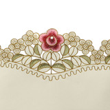 Table Runner Flower Desk Cover With Tassel Wedding Birthday Party Decor