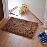 Honana WX-329 50x80cm Chenille Soft Mat Machine Washable Bathroom Anti Slip Absorbent Carpet Doormat Rug