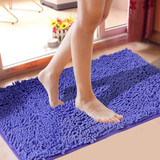 Honana WX-329 50x80cm Chenille Soft Mat Machine Washable Bathroom Anti Slip Absorbent Carpet Doormat Rug