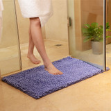 Honana WX-329 50x80cm Chenille Soft Mat Machine Washable Bathroom Anti Slip Absorbent Carpet Doormat Rug