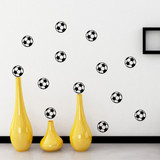 Honana 12PCS/Set Sports Wall Sticker Boys Bedroom  Art Personalized Football Soccer Ball Wall Sticker For Kids Rooms Decor