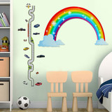 Multicoloured Rainbow Wall Sticker Kids Bedroom Nursery Decals Vinyl Wall Decor
