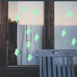 Honana DX-167 12PCS 7X8CM Fluorescent Glow Amazing Lightning Wall Sticker Home Bedroom Decor